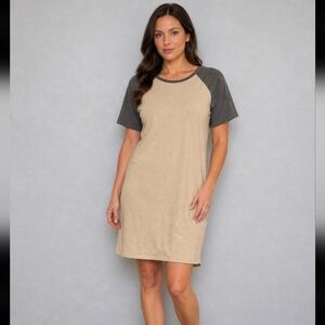 LULAROE Medium Julia Heathered Mustard Dress